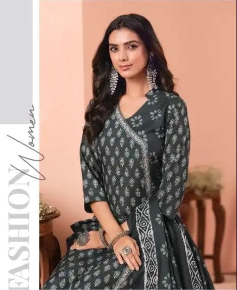 Ready SG Stock- Summer Wear Cotton Blend Comfortable Afgani/Pathani Style Punjabi 3 Pcs Suit with Dupatta Indian Dresses