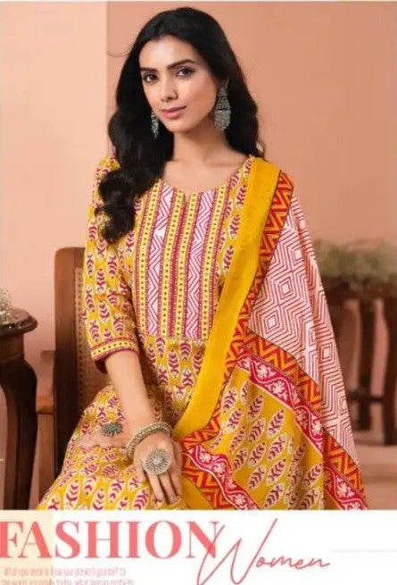 Ready SG Stock- Summer Wear Cotton Blend Comfortable Afgani/Pathani Style Punjabi 3 Pcs Suit with Dupatta Indian Dresses