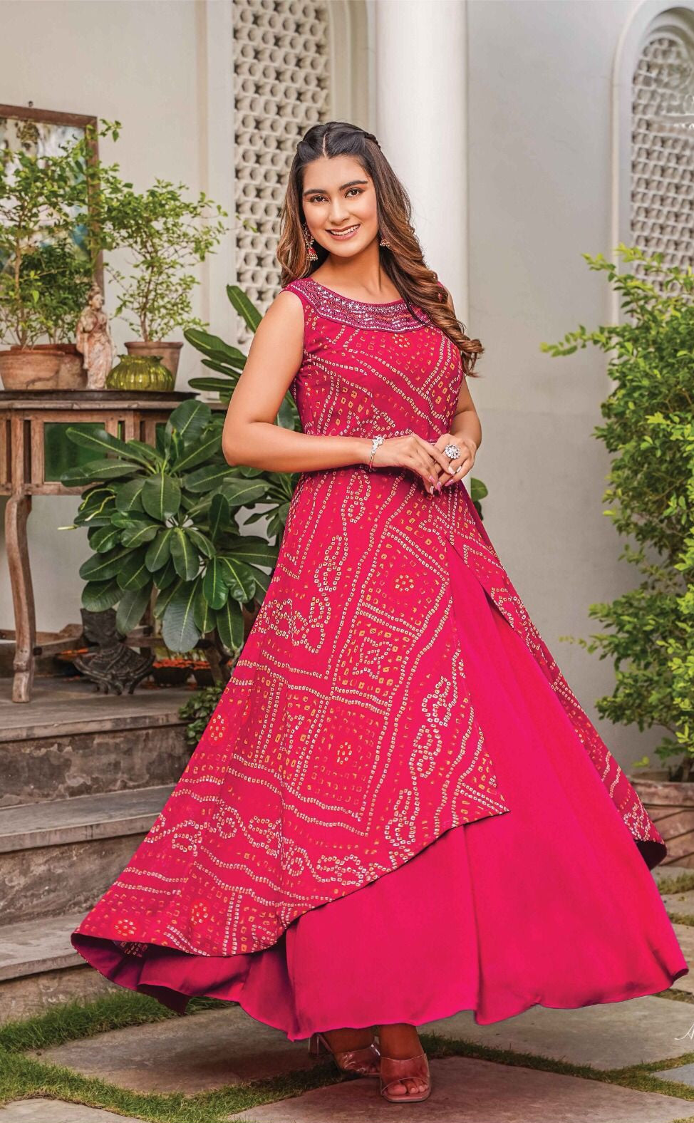 [Ready SG Stock] Indian Designer Georgette / Raw Silk Premium Partywear 1 Pc Gown with Linings / Inner