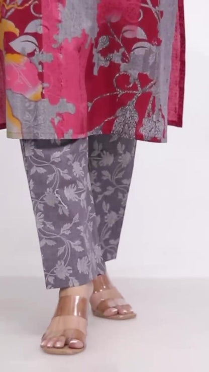 [Ready SG Stock]  Plus Size Comfortable Cotton 3 Pcs Punjabi Suit With Dupatta [INDIAN DRESS]