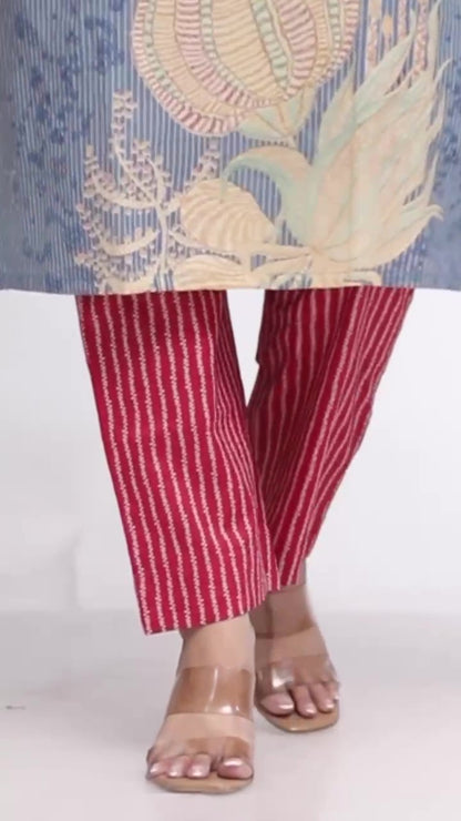 [Ready SG Stock]  Plus Size Comfortable Cotton 3 Pcs Punjabi Suit With Dupatta [INDIAN DRESS]
