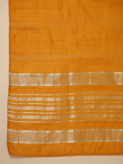 [ Ready SG Stock ] Mustard Cotton Blend Embroidered Straight Cut 3 Pcs Punjabi Suit with Dupatta [ Indian Dresses ]