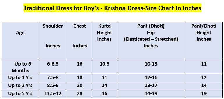 [Ready SG Stock] Kids/ Boy's Cultural Krishna Janmashtami Festival Wear Traditional Dress Shirt & Dhoti (Tulip) Pant - Indian Dress