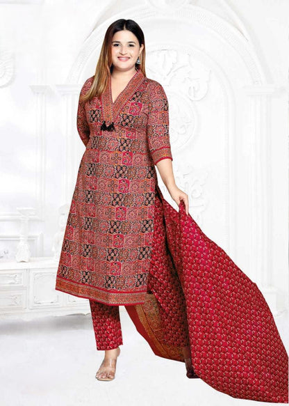 [Ready SG Stock] Size 3XL to 6XL Comfortable Cotton Plus Size 3 Pcs Punjabi Suit With Dupatta [INDIAN DRESS]