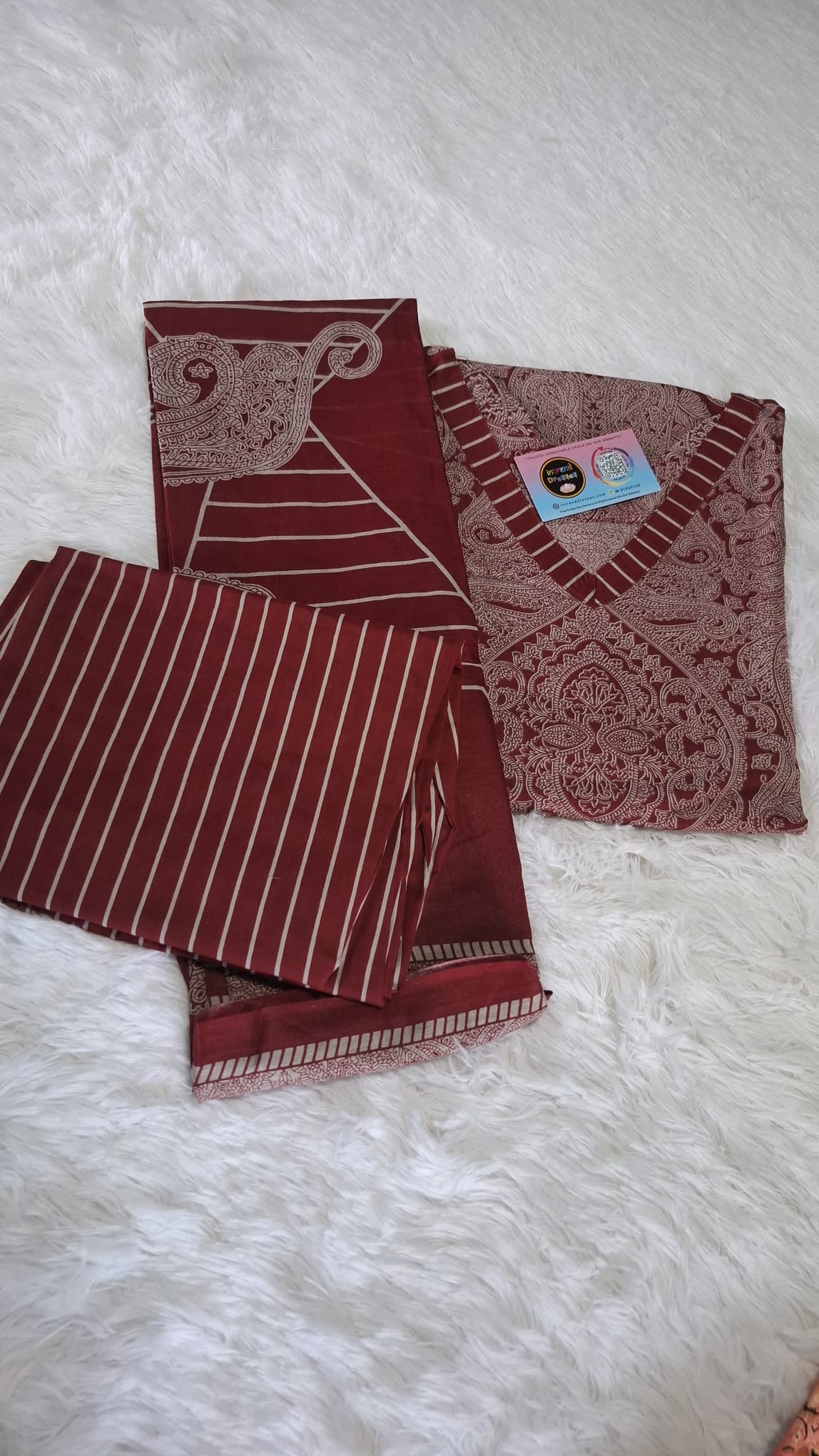 [Ready SG Stock- Size 3XL to 6XL] Comfortable Cotton Plus Size 3 Pcs Punjabi Suit With Dupatta [INDIAN DRESS]