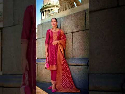 [Ready SG Stock] Deepavali & Wedding-Wear Pure Silk 3 Pcs Punjabi Suit + Inner[ Premium Indian Dresses]